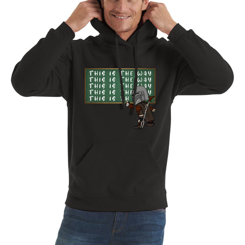This Is The Way Dadalorian Fight War Warrior With Helmet Funny Gift Unisex Hoodie