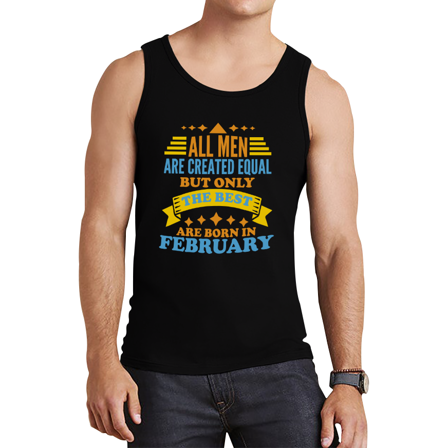 Born In Februray Birthday Tank Top