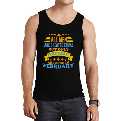 Born In Februray Birthday Tank Top