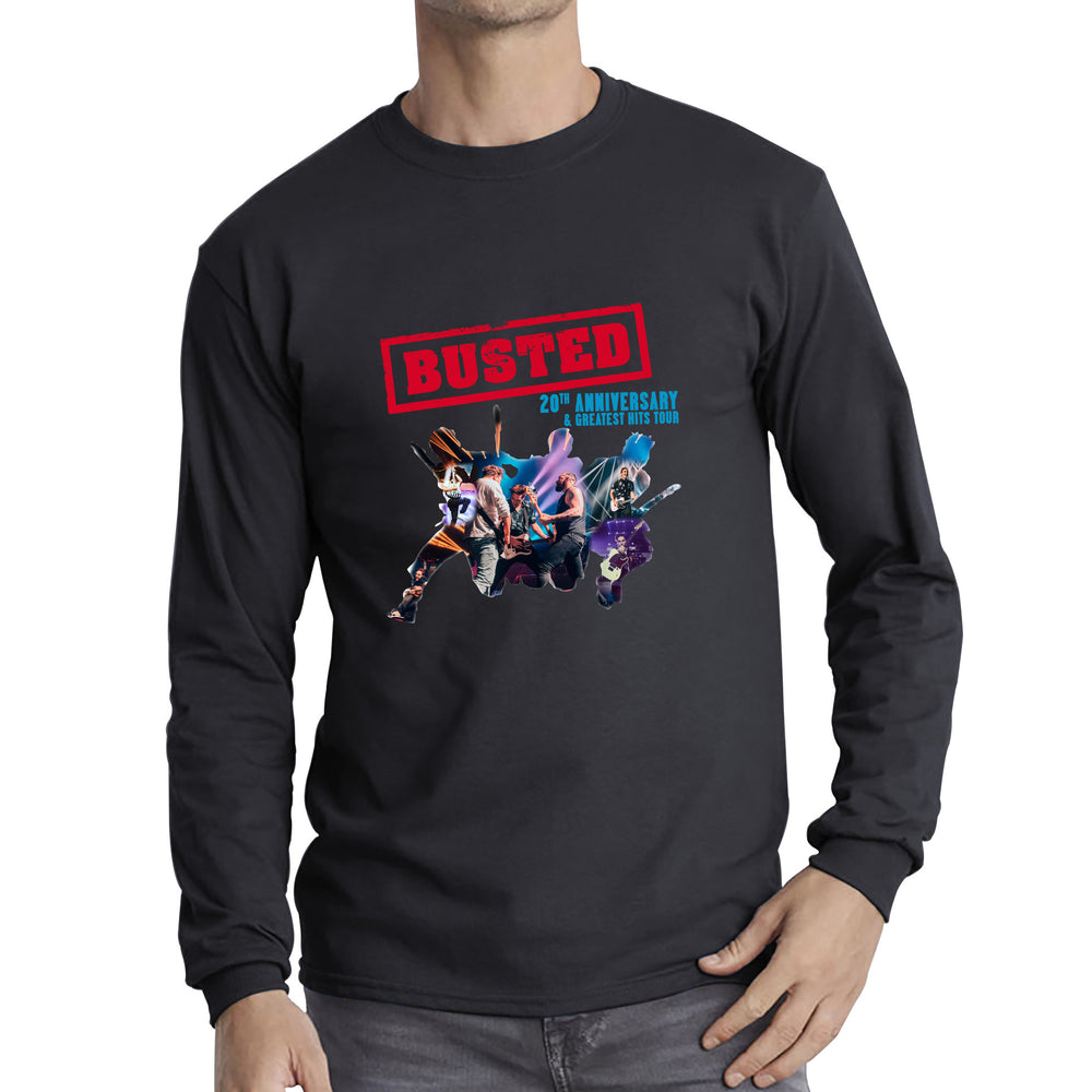 Busted 20th Anniversary & Greatest Hits Tour Busted Singers Pop Punk Music Band Long Sleeve T Shirt