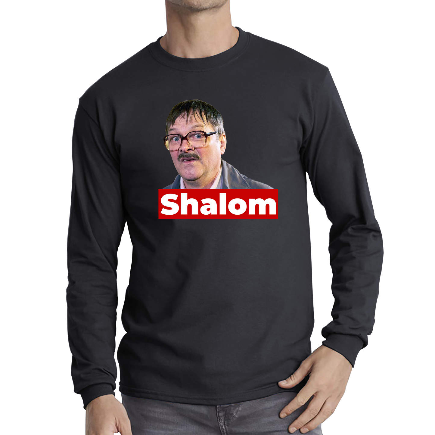 Shalom Jackie Friday Night Dinner Funny Gift Retro Long Sleeve T Shirt