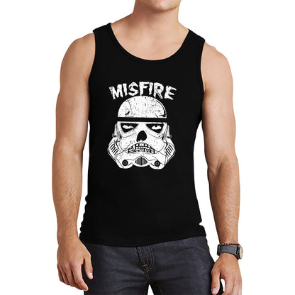 Misfire The Dark Side Made Me Do It Spoof Trooper Armor Helmet Movie Series Tank Top