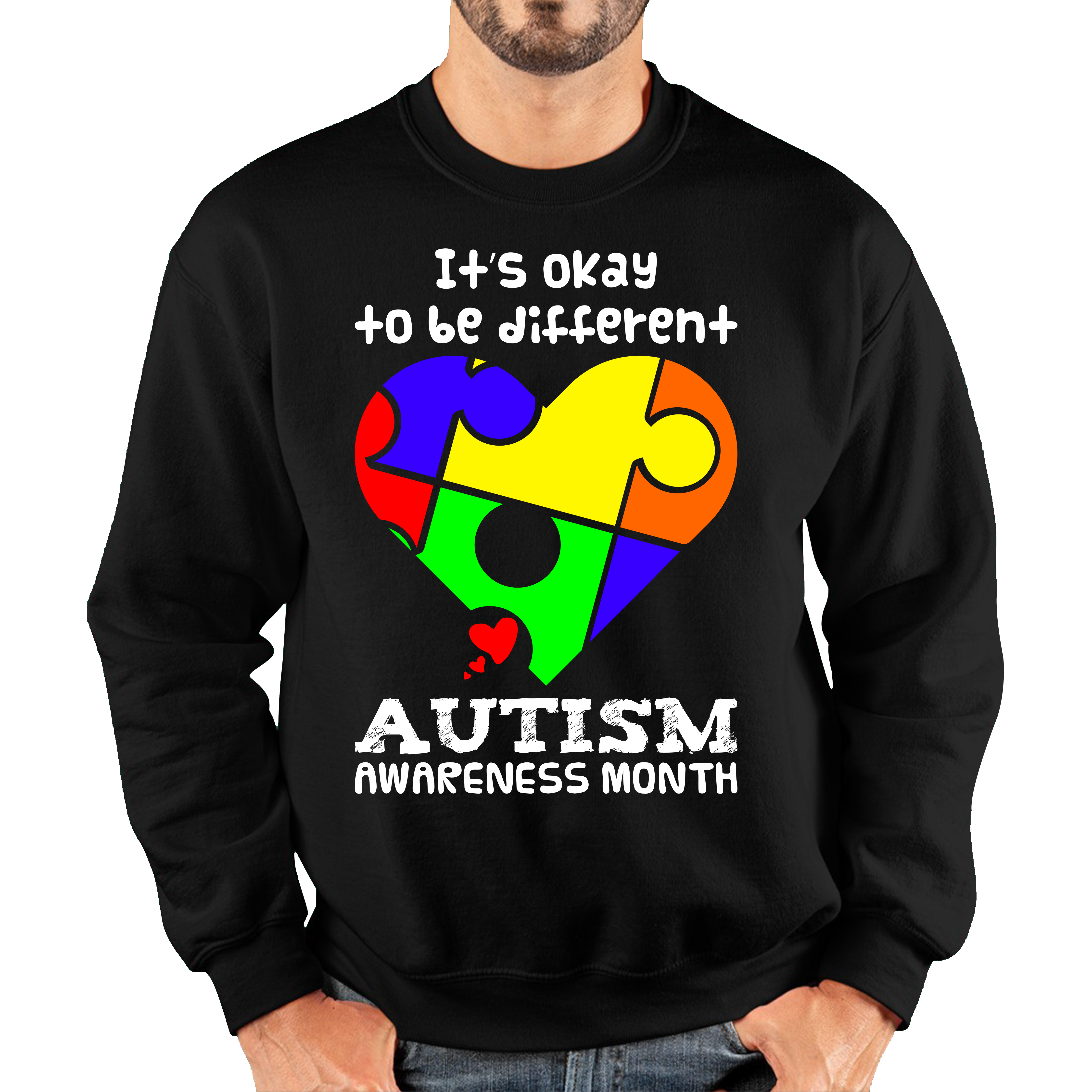 It's Ok To Be Different Autism Awareness Month Unisex Sweatshirt