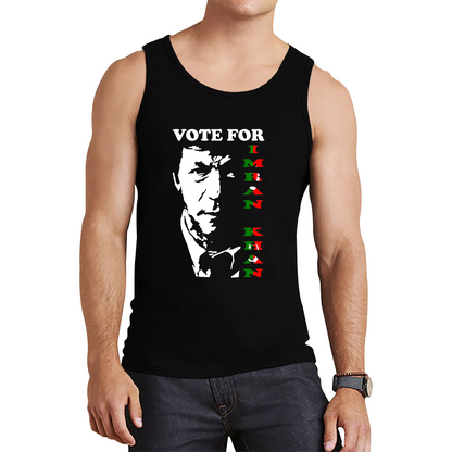 Vote For Imran Khan PTI Political Party Brave Man Stand With Khan Tank Top