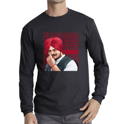 Dil Da Nai Madda Sidhu Moose Wala Legend Punjabi Indian Singer Tribute To Legend Long Sleeve T Shirt