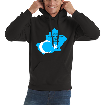Free Uyghurs Muslims Free Xinjiang Freedom For Uyghurs Turkestan Hoodie