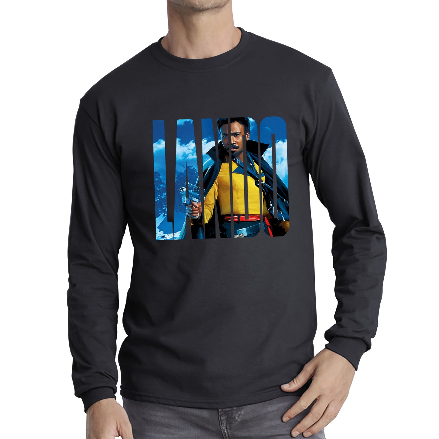 Lando Calrissian Star Wars Fictional Character Solo A Star Wars Story Sci-fi Action Adventure Movie Landonis Balthazar Calrissian III Long Sleeve T Shirt