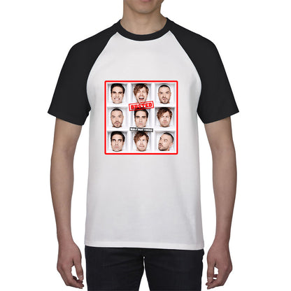 Half Way There Studio Album By Busted English Pop Punk Band Busted 20th Anniversary Baseball T Shirt