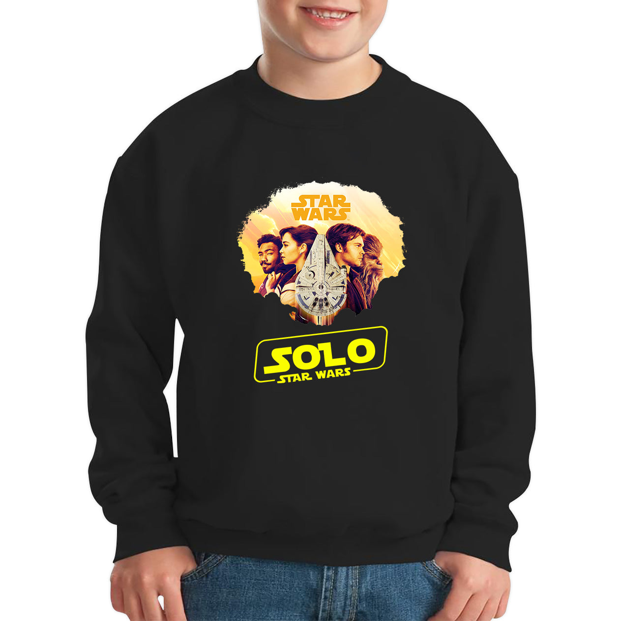 Star Wars Solo Chewie Lando Qira Characters Solo A Star Wars Story Sci-fi Action Adventure Movie Galaxy's Edge Trip Kids Jumper