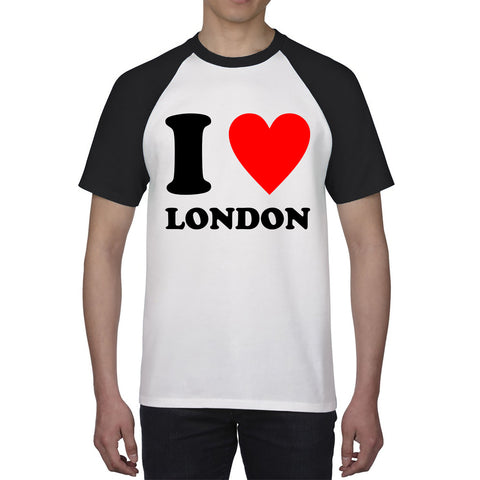 I Love London Capital of England Country Love Souvenir Great Britain Baseball T Shirt
