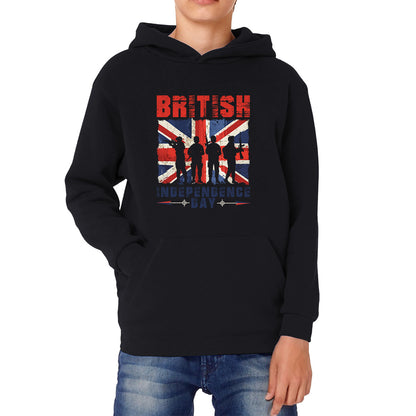 British Independence Day UK Flag 1st Of May Independence Day British Country Love Patriotism Great Britain Kids Hoodie