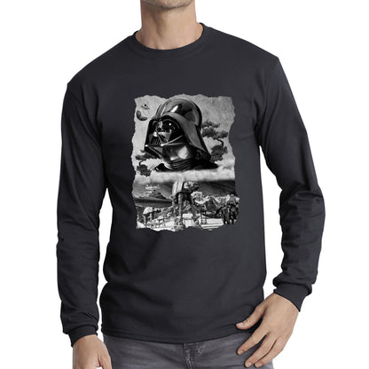 The Force Is Strong With This One Vintage Poster Graphic Movie Series Long Sleeve T Shirt