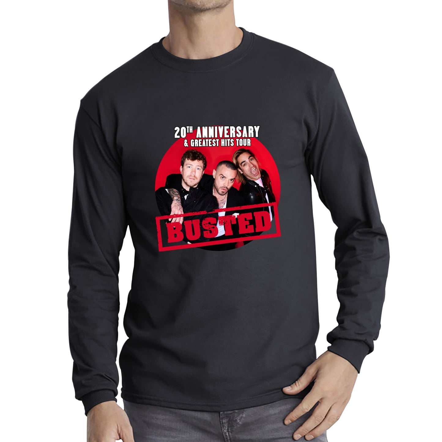Busted Are Back To Celebrate Their 20th Anniversary Musician Band Busted Singers Long Sleeve T Shirt