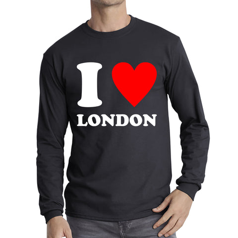 I Love London Capital of England Country Love Souvenir Great Britain Long Sleeve T Shirt