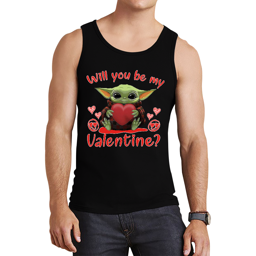 Baby Yoda Vest Will You Be My Valentine Tank Top