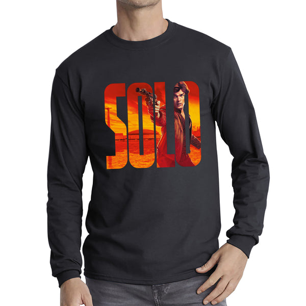 Han Solo Star Wars Fictional Character Solo A Star Wars Story Sci-fi Action Adventure Movie Star Wars Databank Long Sleeve T Shirt