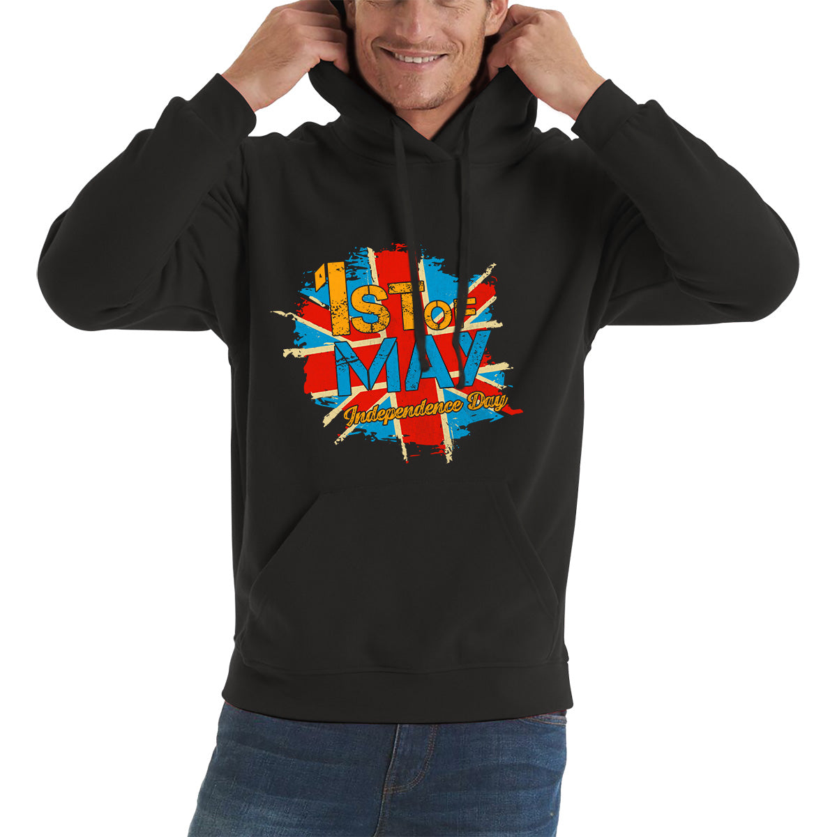 1st Of May Independence Day British Flag UK Independence Day Country Love Patriotism Great Britain Union Jack Unisex Hoodie