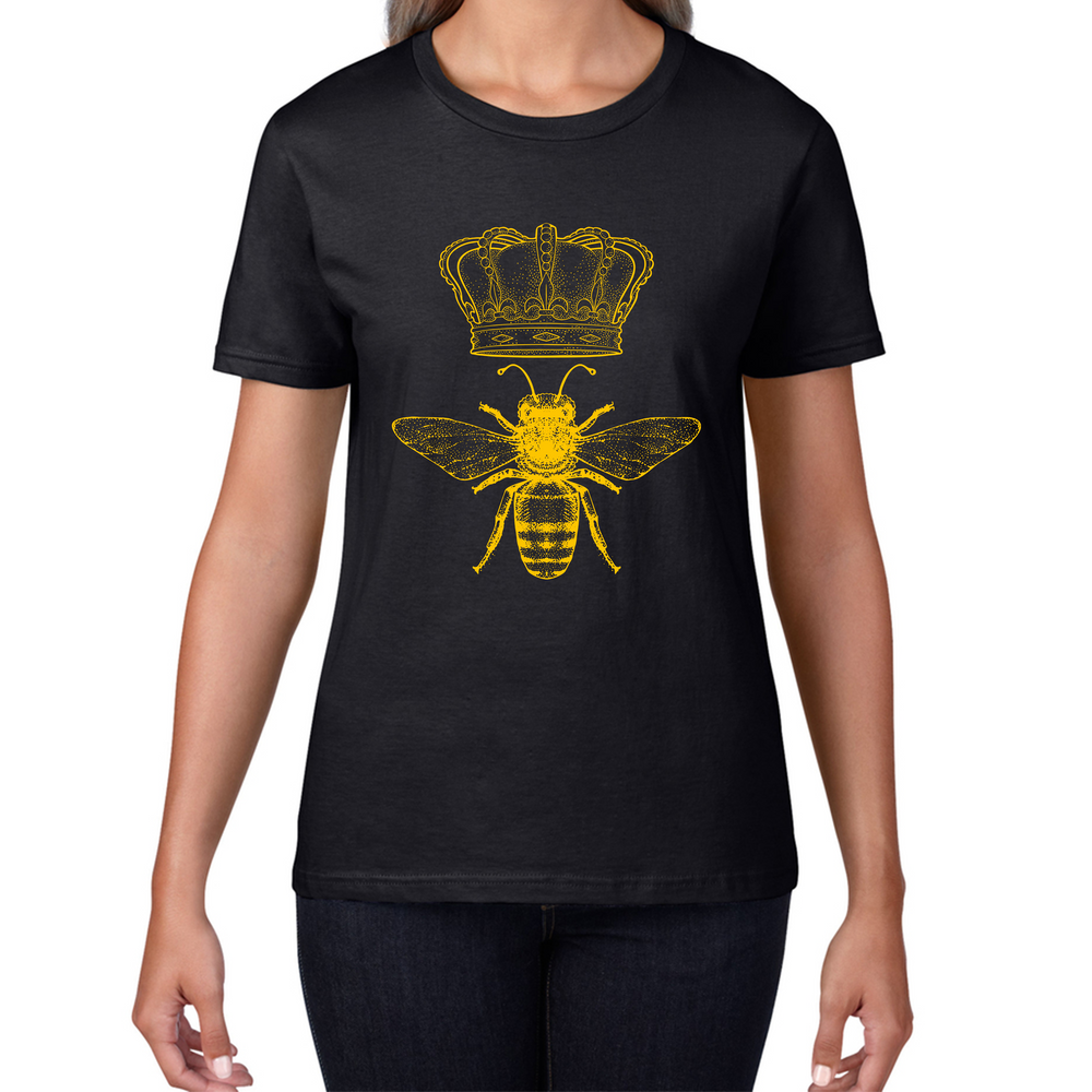 Queen Bee Crown Honeybee Slogan Save The Bees Bumblebee Lovers Happy Motivational Summer Bee Lover Gift Womens Tee Top