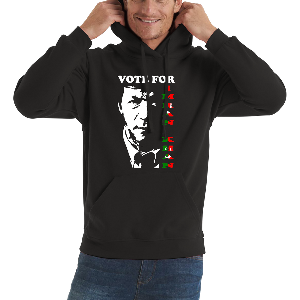 Vote For Imran Khan PTI Political Party Brave Man Stand With Khan Unisex Hoodie