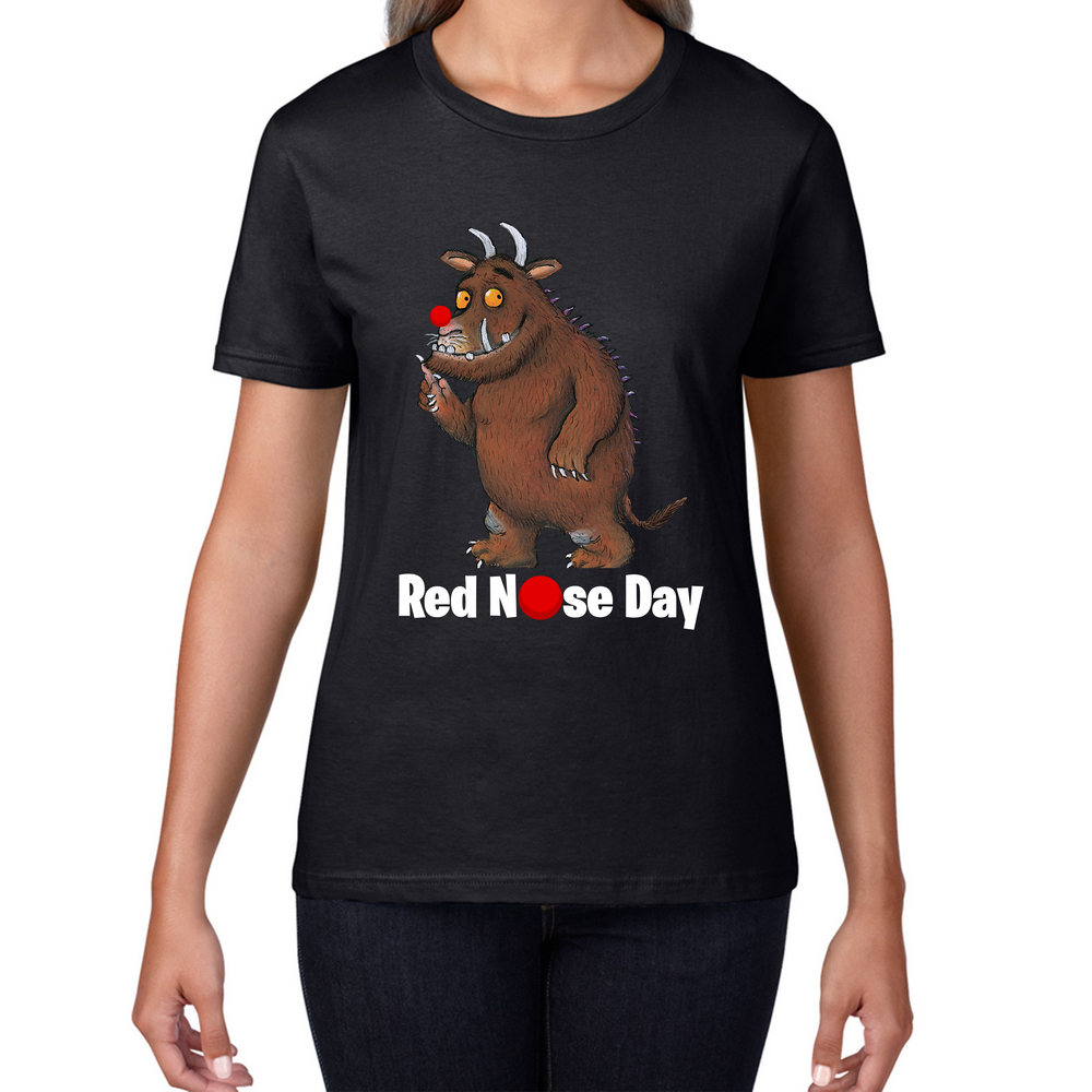 The Gruffalo Red Nose Day Ladies T Shirt. 50% Goes To Charity