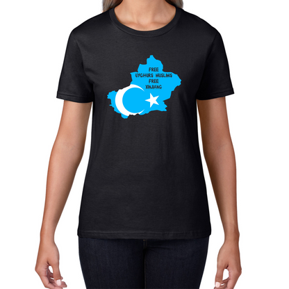 Free Uyghurs Muslims Free Xinjiang Freedom For Uyghurs Turkestan T Shirt