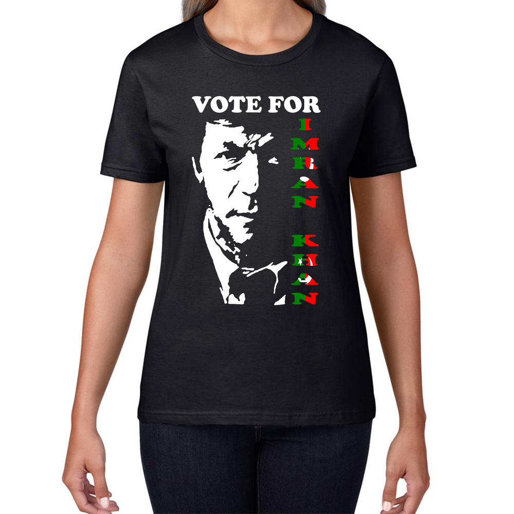 Vote For Imran Khan PTI Political Party Brave Man Stand With Khan Womens Tee Top