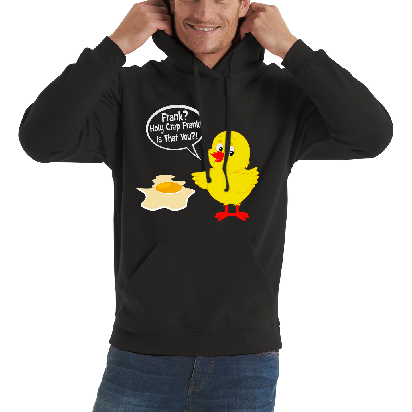 Frank? Holy Crap Frank! Is That You? Funny Egg Funny Saying Novelty Unisex Hoodie