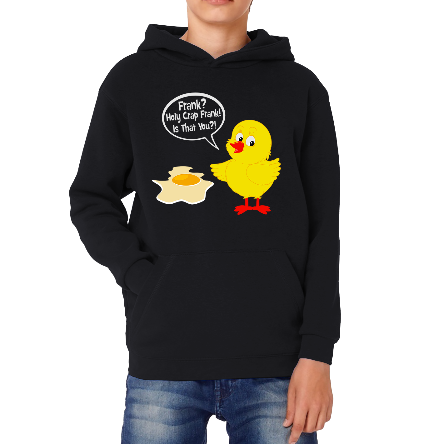 Frank? Holy Crap Frank! Is That You? Funny Egg Funny Saying Novelty Kids Hoodie