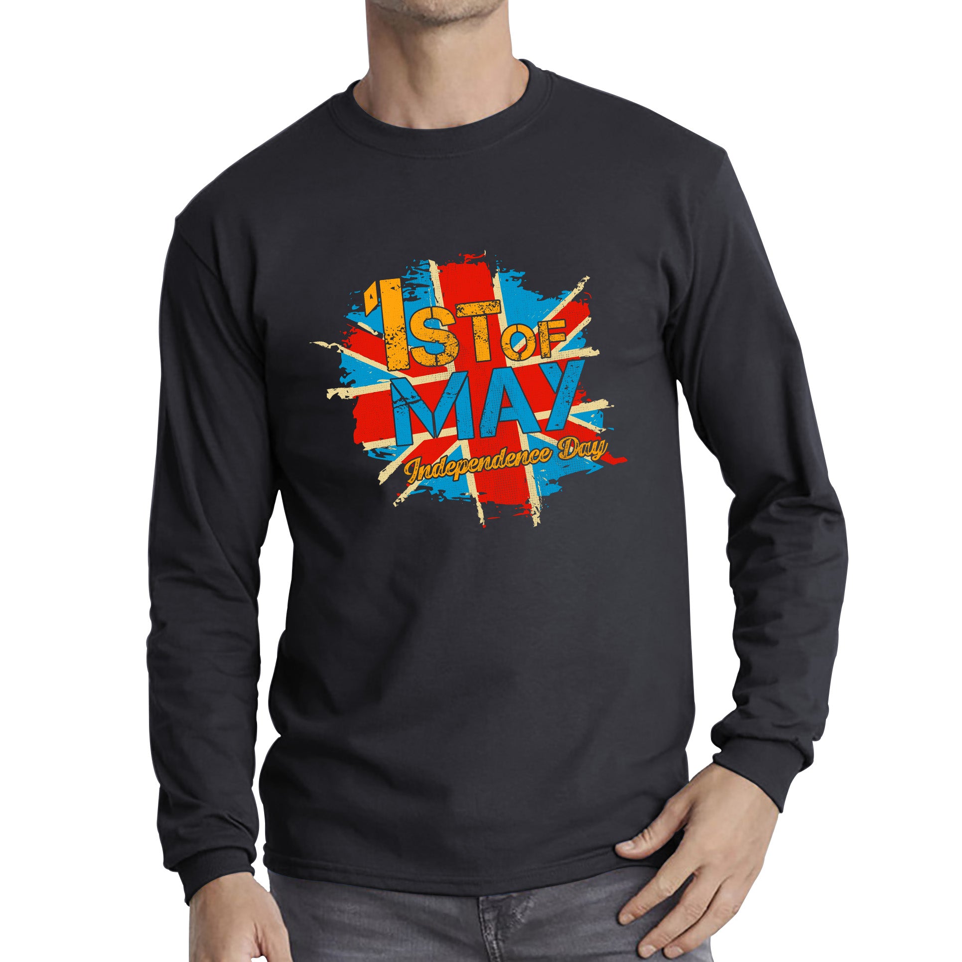 Great Britain Union Jack Long Sleeve T Shirt