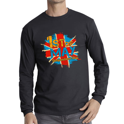 Great Britain Union Jack Long Sleeve T Shirt