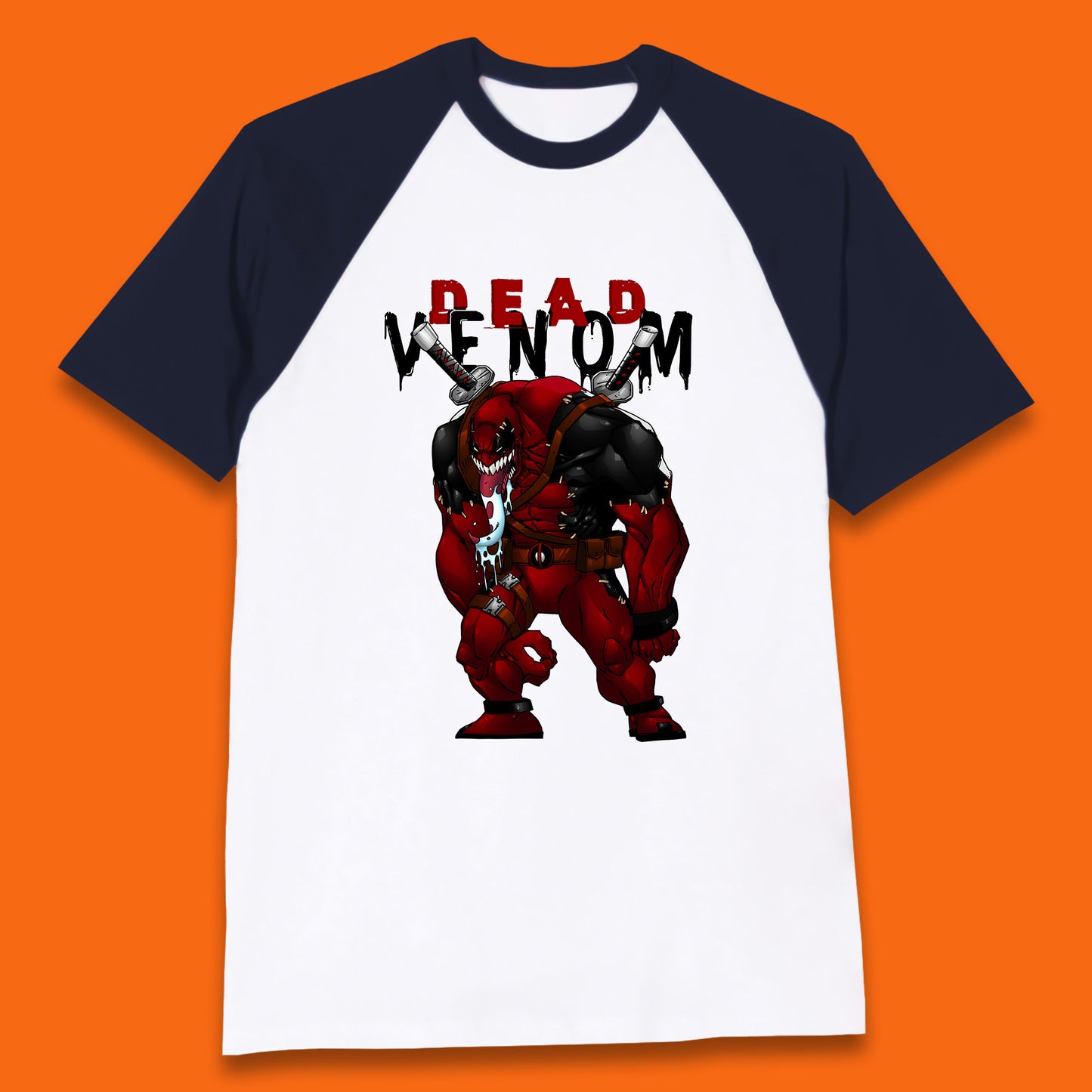 Marvel Contest Of Champions Venompool Marvel Comics Superhero Deadpool Marvel Universe Character Dead Venom Baseball T Shirt