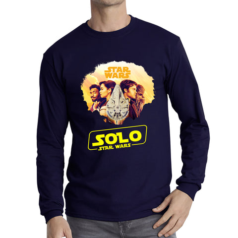 Star Wars Solo Chewie Lando Qira Characters Solo A Star Wars Story Sci-fi Action Adventure Movie Galaxy's Edge Trip Long Sleeve T Shirt