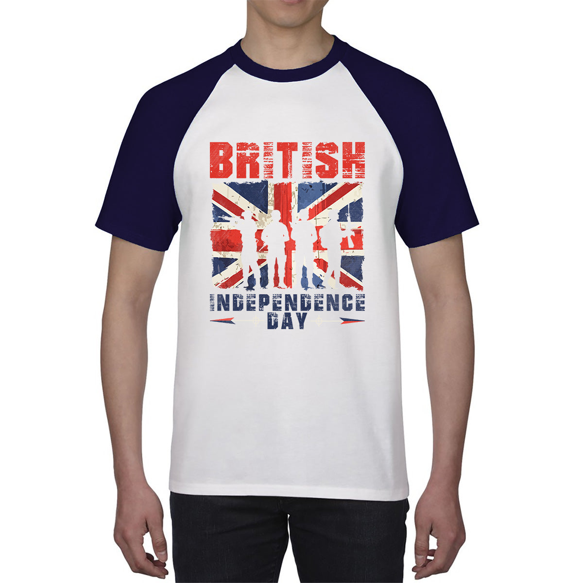 British Independence Day UK Flag 1st Of May Independence Day British Country Love Patriotism Great Britain Baseball T Shirt