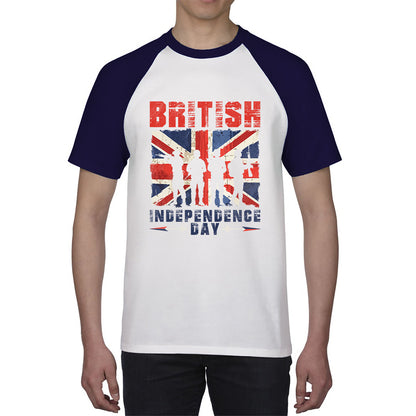 British Independence Day UK Flag 1st Of May Independence Day British Country Love Patriotism Great Britain Baseball T Shirt