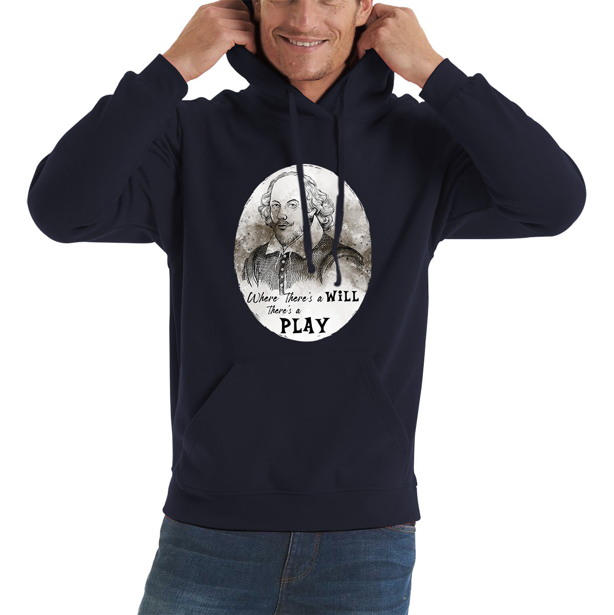 Shakespeare Shades Where There’s A Will There’s A Play National William Shakespeare Day Unisex Hoodie