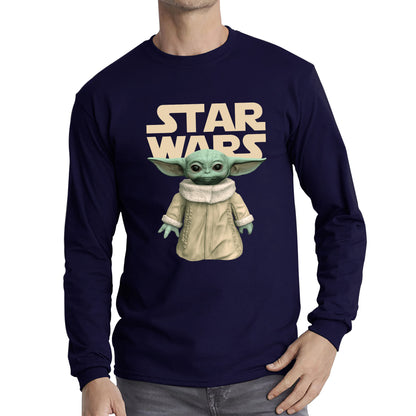 Star Wars Grogu The Child Green Humanoid Alien Yoda's Species Baby Yoda Disney Star Wars Day 46th Anniversary Long Sleeve T Shirt