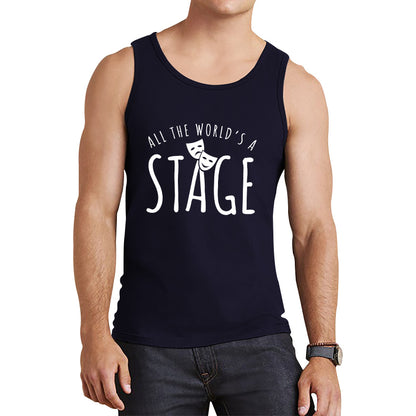 All The World’s A Stage By William Shakespeare Quote National Shakespeare Day Tank Top