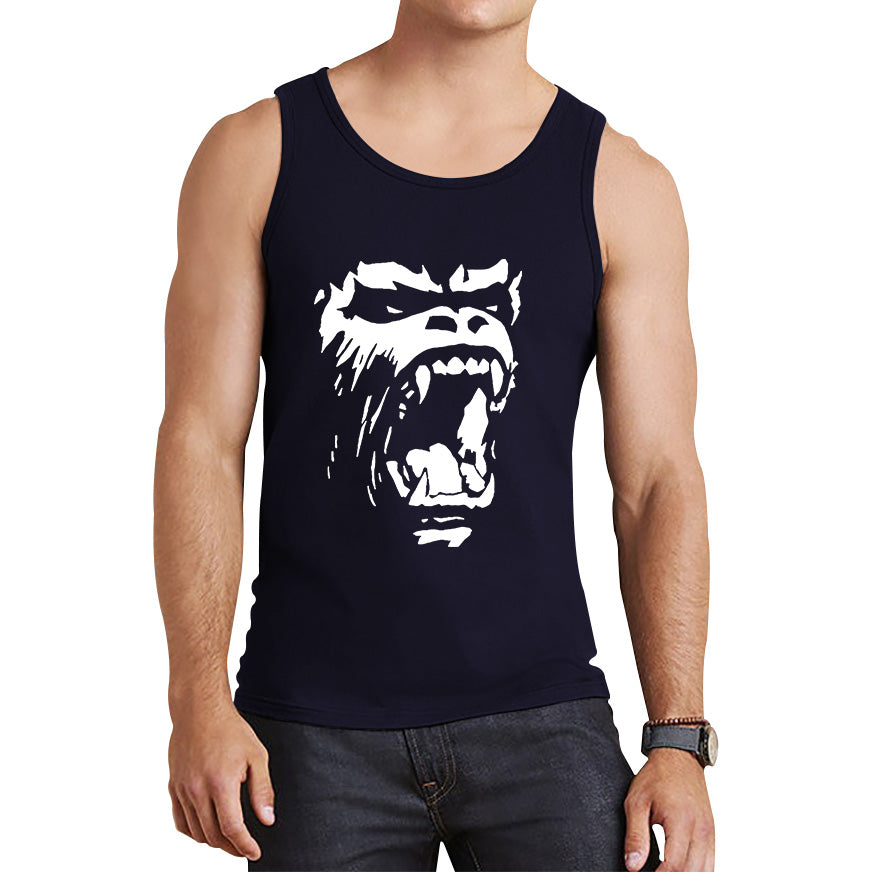 Gorilla Roar Angry Face Gym Workout Fitness Gym Clothing Workout Training Bodybuilding Tank Top
