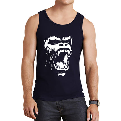 Gorilla Roar Angry Face Gym Workout Fitness Gym Clothing Workout Training Bodybuilding Tank Top