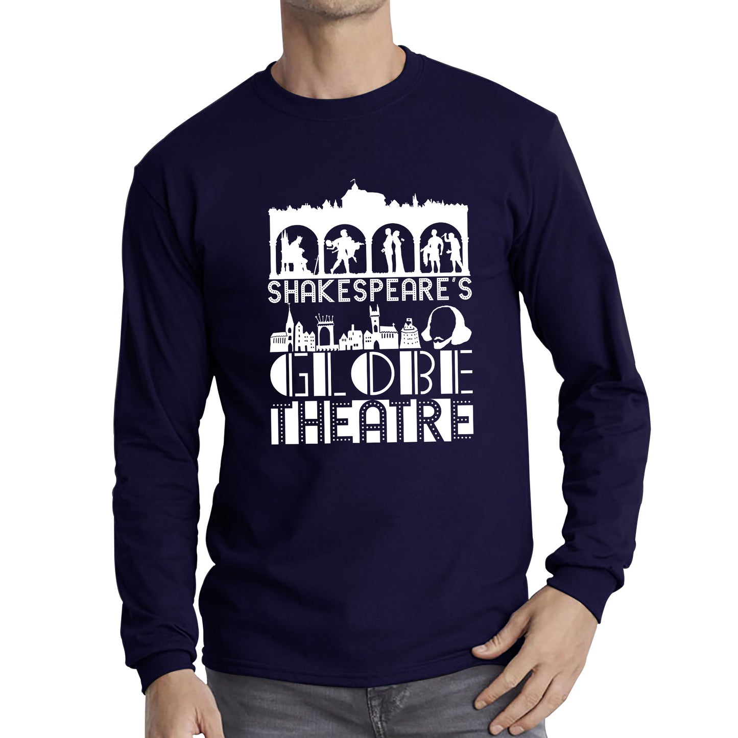 William Shakespeare's English Playwright, Poet And Actor National Shakespeare Day Long Sleeve T Shirt