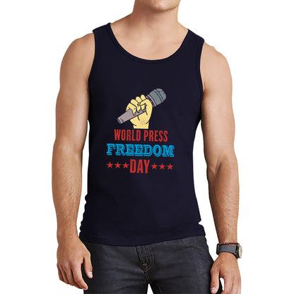 World Press Freedom Day Tribute To Journalism Journalists Human Rights Press Day Tank Top