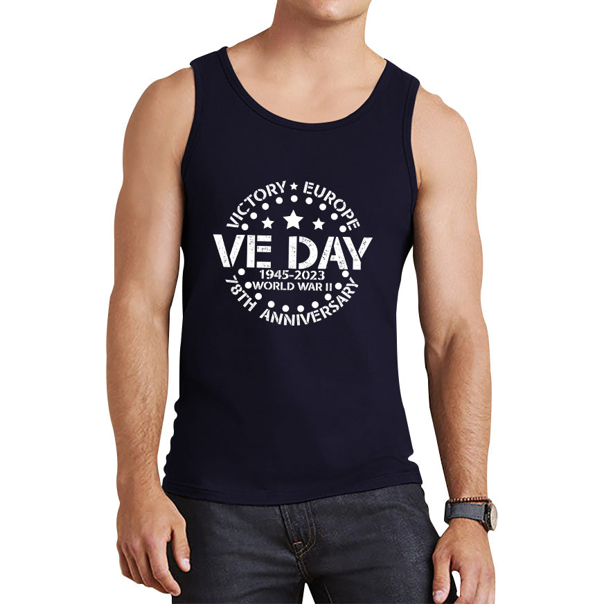 Victory In Europe VE Day 1945-2023 78th Anniversary Armed Forces Victory Day Remembrance Day Tank Top
