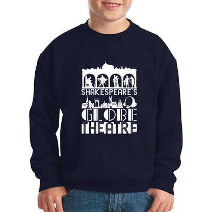 William Shakespeare's English Playwright, Poet And Actor National Shakespeare Day Kids Jumper