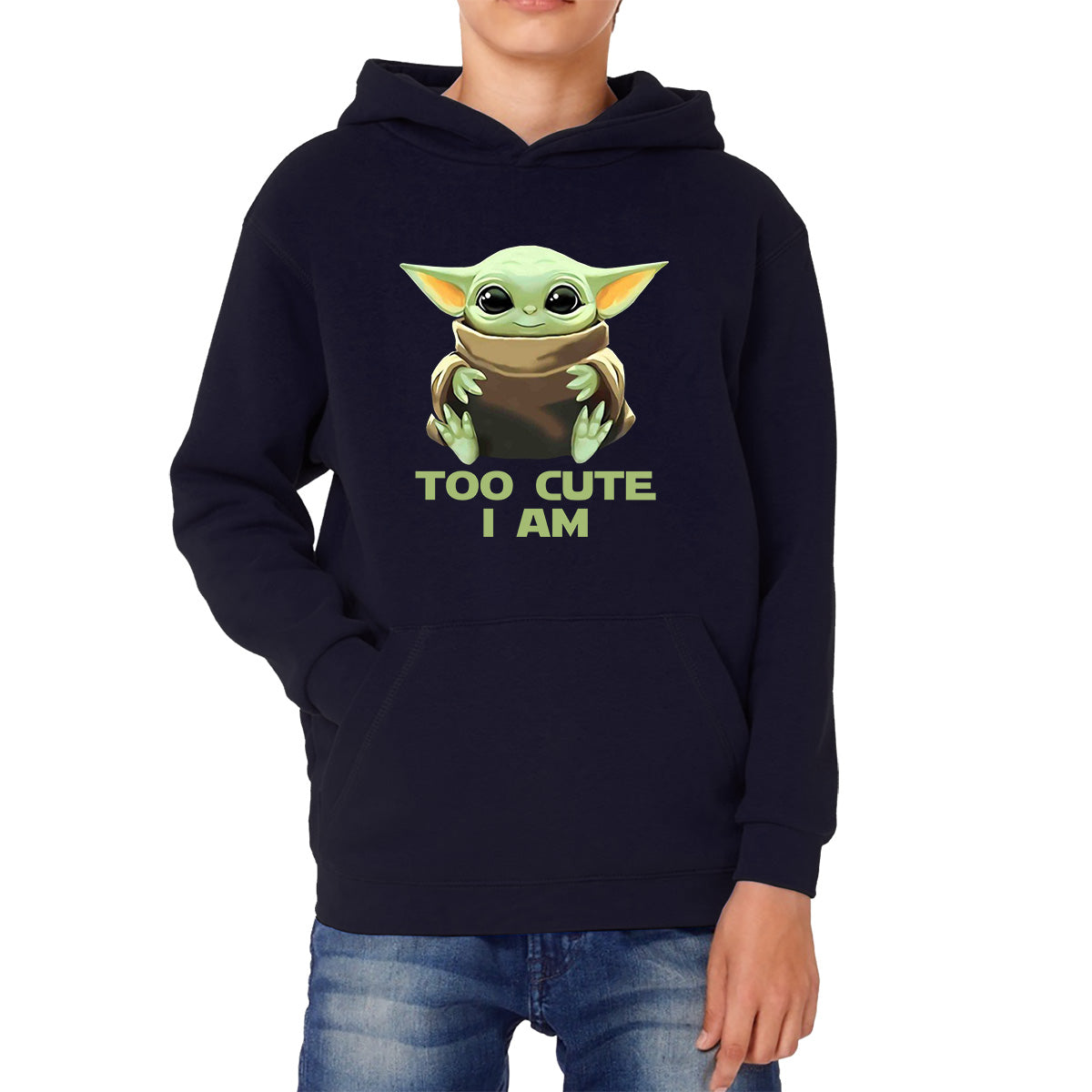 Too Cute I Am Star Wars Baby Yoda Green Humanoid Alien Disney Star