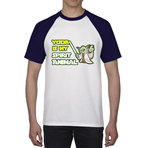 Yoda Is My Spirit Animal Yoda Legendary Jedi Master Disney Star Wars Day 46th Anniversary Baseball T Shirt