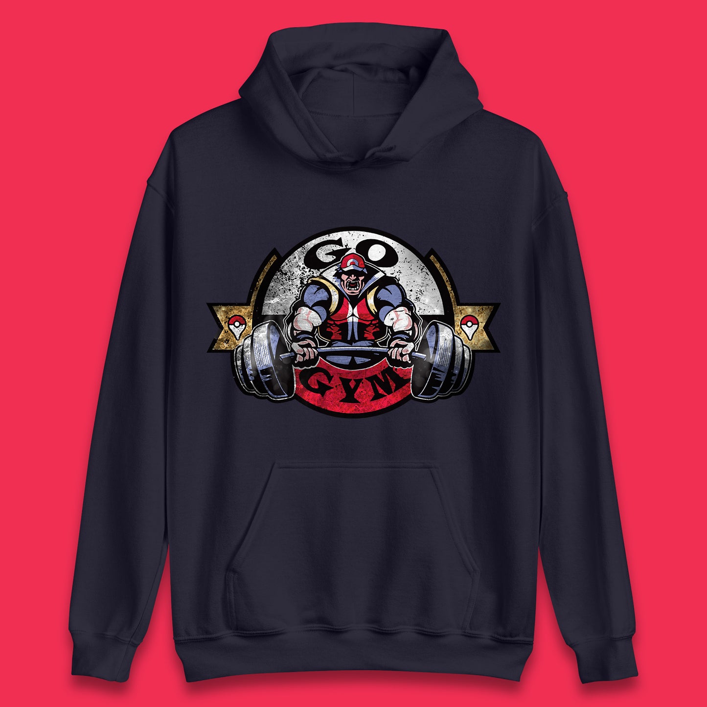 Pokémon Go Gym Funny Pokémon Gym Trainer Gamer Nerd Parody Gym Training Bodybuilding Workout Unisex Hoodie