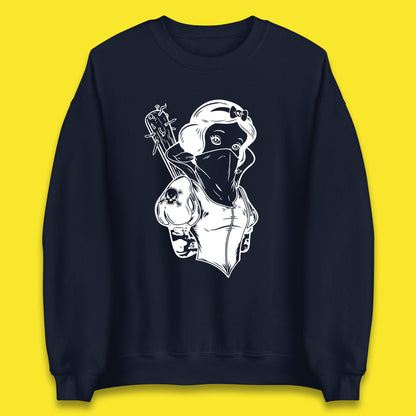Not So Snow White Twisted Rock Parody Disney Princess Gangster Skull Tattoo Punk Princess Tattooed Emo Alice In A Jack Unisex Sweatshirt