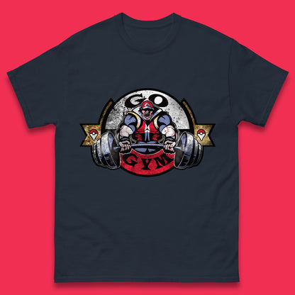 Pokémon Go Gym Funny Pokémon Gym Trainer Gamer Nerd Parody Gym Training Bodybuilding Workout Mens Tee Top