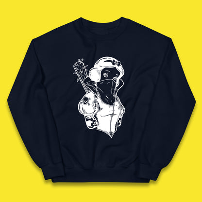 Not So Snow White Twisted Rock Parody Disney Princess Gangster Skull Tattoo Punk Princess Tattooed Emo Alice In A Jack Kids Jumper