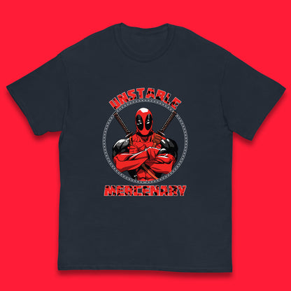 The Unstable Mercenary Funny Deadpool Marvel Deadpool Marvel Comics Superhero Fictional Character Kids T Shirt